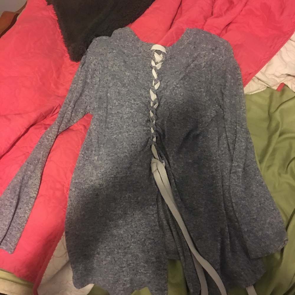 Darker blue sweater